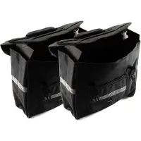 Sonstiges 2 Stück Fahrrad Tasche Set Gepäckträgertasche Doppelpack Bag 15 Liter schwarz