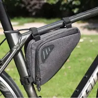 System-S Fahrrad Sattel Tasche Halterung Befestigung wasserfest in Grau