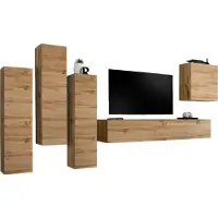 Meublorama AM-SWITCH 3-WT SW 3*5C/96KG, 5 Tür(en), Braun, Mitteldichte Faserplatte (MDF), 400 mm, 3300 mm, 1600 mm