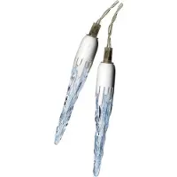 Star Micronics 20er LED Eiszapfenlichterkette 3x0,37m weiß außen Best Season 467-02