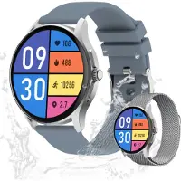 Valdus Herren’s und Damen's IP67 Wasserdicht Fitness-Tracker 1.39 Zoll Smartwatch mit SPO2 Herzfrequenz Schrittzähler & Blutdrucksensor 15 Sportmodi GPS