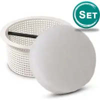 Pool Total Spar-SET> 4x PureFlow Filtereinsatz inkl. MTH SK2 Skimmerkorb