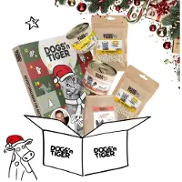 Dogs'n Tiger Dogs’n Tiger Guido Maria Kretschmer Adventskalender Katzen Box | Mix | Premium Fleischmahlzeiten & Snacks | Adventskalender Katze | Kalender Kitten