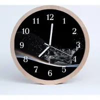 Tulup Holzuhr 20fi cm wanduhr - Wasser Natura