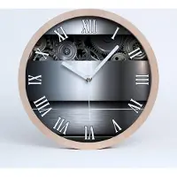 Tulup Holzuhr 30fi cm wanduhr - weiße Spitzen - Rack Abstraktion