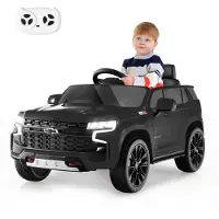 Goplus 12V Elektroauto, Kinderauto SUV mit Lichtern, 2,4 G-Fernbedienung, Elektrofahrzeug ab 3 Jahren