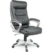 Sofotel EG-226 Bürostuhl aus schwarzem Leder