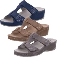 Rohde 5710 Amalfi Damen Pantoletten Clogs Weite G Leder, Größe:36 EU, Farbe:Braun