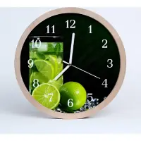 Tulup Holzuhr 20fi cm wanduhr - Limette