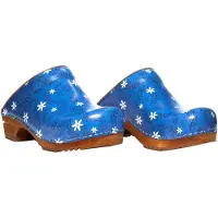 Sanita Wood Flok Light blue Größe EU 36