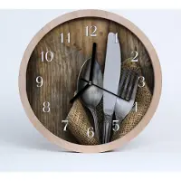 Tulup Holzuhr 30fi cm wanduhr - Holz Küchenutensilien