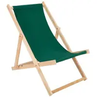 BAS Liegestuhl grün klappbar aus Holz - Klappstuhl Klappliege Sonnenstuhl Strandstuhl Holzklappstuhl Sonnenstuhl Gartenliege