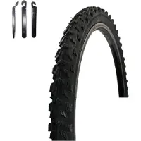 Maxxi4you 1 x VEE Rubber V107 26" Fahrradreifen Schwarz 50-559 (26 x 1.95) inkl. Reifenheber