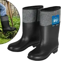 KOTARBAU Gummistiefel EUR 45 Filzstiefel Uni Arbeitsschuhe Arbeitsstiefel Gummischuhe Wasserfest Winterstiefel Feldstiefel Berufsstiefel Regenstiefel