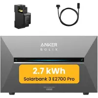 Anker SOLIX Solarbank 3 E2700 Pro Solarspeicher 1200W 2688Wh - 0% MwSt. (gem. § 12 Abs. 3 UStG)
