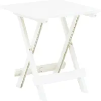 Alle Hersteller Falten Garten Tisch weiß 17.7"x16,9"x19,7" Kunststoff