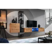 Meublorama AM-SWITCH-WT SW RTV 3*1C/30KG, Braun, Mitteldichte Faserplatte (MDF), 2 Tür(en), 400 mm, 1800 mm, 300 mm