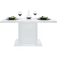 CasaDolce Esszimmertisch LAVIA, 160x80x74 cm, weiß hochglanz