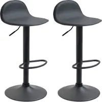 CLP 2er Set Barhocker Lana V2 schwarz schwarz