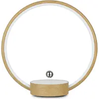 Ele eleoption HolzfarbeTischlampe Magnetschwebetechnik Ringlicht Nachttischlampe LED Atmosphäre Nachtlicht Dimmbar mit Touch Control für Schlafzimmer Studie dekorative Ornamente Geschenke