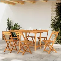 Markenlos Ausziehbarer Gartentisch 110-160x80x75 cm aus massivem Teakholz