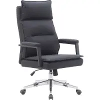 CasaDolce Casa Dolce Bürostuhl WILFRED, schwarz, 69x71x109-117 cm, drehbar und höhenverstellbar, Kunstleder