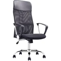 CasaDolce Casa Dolce Bürostuhl Woll, Netz, 64x60x113-123 cm, höhenverstellbar, schwarz, mit Ahrmlehnen