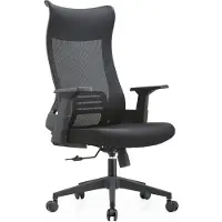CasaDolce Casa Dolce Bürostuhl LEOS, schwarz, 69x67x114-124 cm, drehbar & höhenverstellbar, Butterfly-Mechanik, 100 kg belastbar