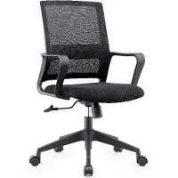 CasaDolce Casa Dolce Bürostuhl ORE, 57x57x95-105 cm, Kunstleder, höhenverstellbar, schwarz, mit Armlehnen