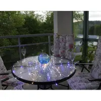 Best Season LED-Lichterkette, 80tlg. Farbe blau, outdoor, m.Trafo, Kabel:transp., 499-29