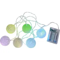 Best Season LED-Kugelkette "Alba" 6 Farbwechsel- LED gefrostet, ca.100 cm Ø, Batterie, Timer, 726-89