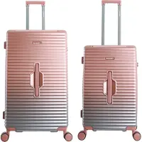 Saxoline SX Blue Elite Spinner Koffer Set Gr. M/L mit TSA-Zahlenschloss pink gradient