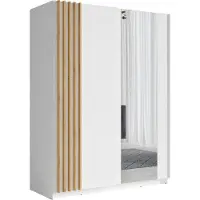 Meublorama MK-BAYADERO-BD-W10200_R20315-10III-B*3C/124KG, 4 Regale, 2 Tür(en), Weiß, MDF-Platten, 630 mm, 1500 mm