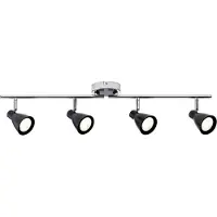 Paulmann Spotlight 2Simple LED 4x3,5W GU10 230V Schwarz matt/Chrom Metall