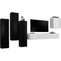Meublorama AM-SWITCH 3-ZW SW 3*5C/96KG, 5 Tür(en), Schwarz, Mitteldichte Faserplatte (MDF), 400 mm, 3300 mm, 1600 mm