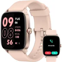 Oukitel YMZ Smartwatch 185 Inch Fitness Tracker Bluetooth Calls KI Sprachassistent 100 Sportmodi Uhr für iOS Android