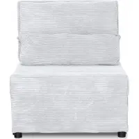 Family meble Sessel Kimo Relaxsessel Sessel mit Schlaffunktion Bequemer Sessel mit Stauraum Loungesessel Sessel Wohnzimmer Schlafzimmer Hellgrau(A)