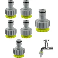 Markenlos Kraanadapter Set - Tuinkraanadapter - 6-teilig - Kunststoff