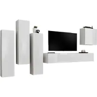 Meublorama AM-SWITCH 3-WW SW 3*5C/96KG, 6 Tür(en), Weiß, Mitteldichte Faserplatte (MDF), 400 mm, 3300 mm, 1600 mm