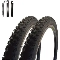 Maxxi4you 2 x VEE Rubber V157 26" Fahrradreifen Schwarz 50-559 (26 x 1.95) inkl. Reifenheber