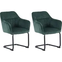 ByLiving 2er-Set: Schwinger ELBA in dunkelgrün - B 60, H 85, T 59,5 cm | Gr.: onesize
