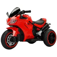 BOGI Elektro-Kindermotorrad 12V, 3-Rad, mit Sound & Licht Rot