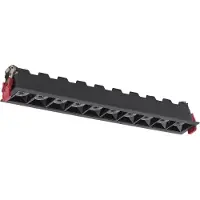 Licht-Erlebnisse LED Einbauleuchte Wand Aluminium Schwarz eckig warmweiß 3000 K 3300 lm Modern