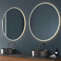 Eurobath Badspiegel CALEDONIA mit integriertem LED-Licht und Touch-Funktion