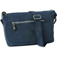 Jennifer Jones Leather Bag Street Nylon Umhängetasche navy Damen Tasche OTJ201B