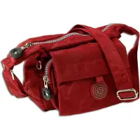 Jennifer Jones Leather Handtasche Abendtasche Nylon rot Damen crossover Tasche Bag Street OTJ232R