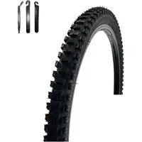 Maxxi4you 1 x VEE Rubber V199 26" Fahrradreifen Schwarz 50-559 (26 x 1,95) inkl. Reifenheber