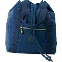 Jennifer Jones Leather Bag Street Rucksack Crinkle Nylon navy trendiger Damen Handtasche ORJ202B
