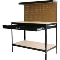 STREND PRO Tisch Racks DWB60, Arbeitstisch, für Werkstatt, 1x Schublade, 120x60x150 cm, max. 230 kg