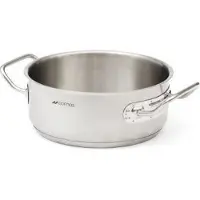 Comas 12137 Niedriger Kochtopf ohne Deckel MAGNA EXPERT Edelstahl Ø 24 cm / Gastro